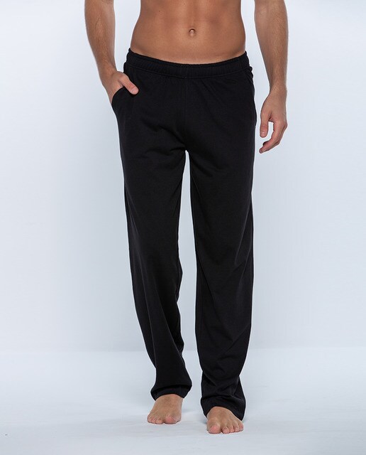 Pantalón de pijama largo de hombre de punto en color negro · Punto Blanco ·  El Corte Inglés