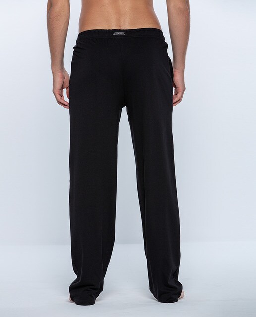 Pantalón de pijama largo de hombre de punto en color negro · Punto Blanco ·  El Corte Inglés