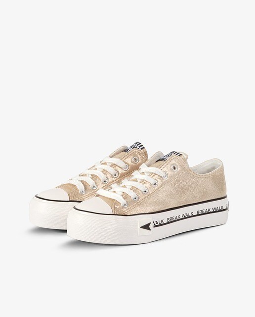Zapatillas deportivas de mujer Break\u0026Walk en textil metalizado con  plataforma · Break and Walk · El Corte Inglés