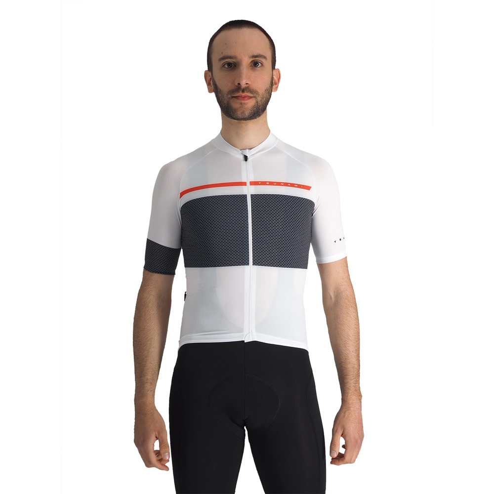 Maillot ciclismo de hombre Tourmalet Tsunami - Blanco Blanco-1