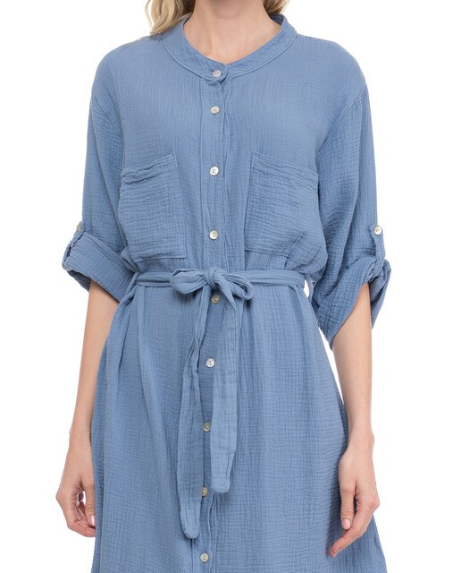 Vestido midi camisero con cinturón · Tantra · El Corte Inglés