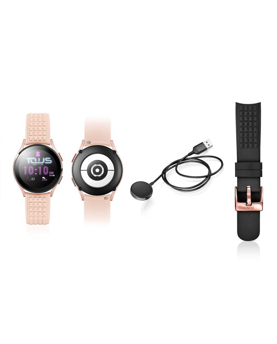 Smartwatch Samsung Galaxy Watch 4 de aluminio rosa con correa de silicona ·  Tous · El Corte Inglés