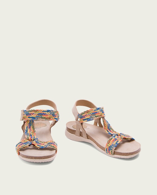 Sandalias planas de mujer de textil en colores · Porronet · El Corte Inglés