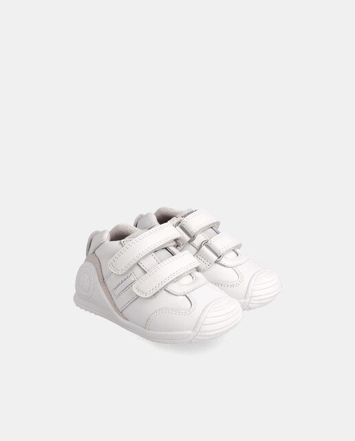Zapatillas deportivas de bebé niña de piel en blanco · Biomecanics · El  Corte Inglés