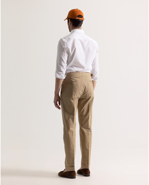 Pantalón de vestir de hombre regular beige · PuroEgo · El Corte Inglés