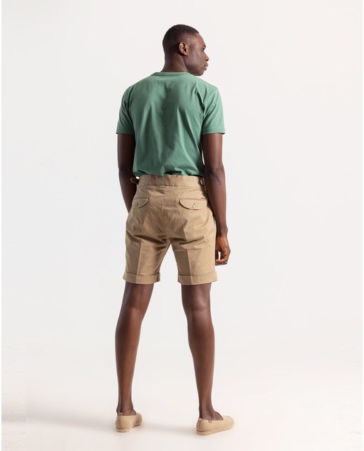 Bermudas de hombre lisa beige · PuroEgo · El Corte Inglés