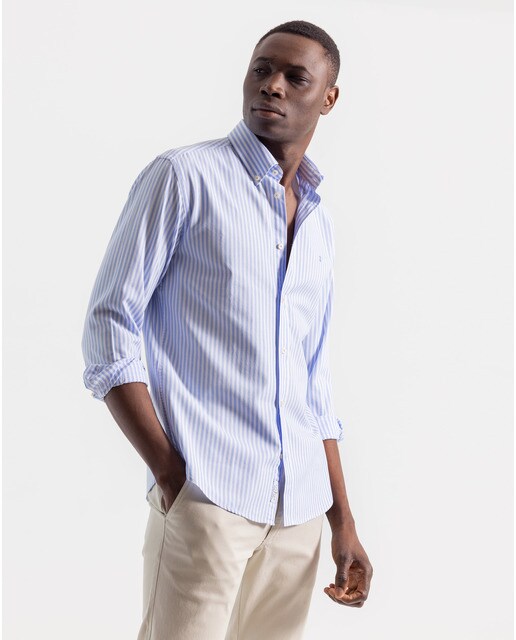 Camisa de hombre custom de rayas azules · PuroEgo · El Corte Inglés
