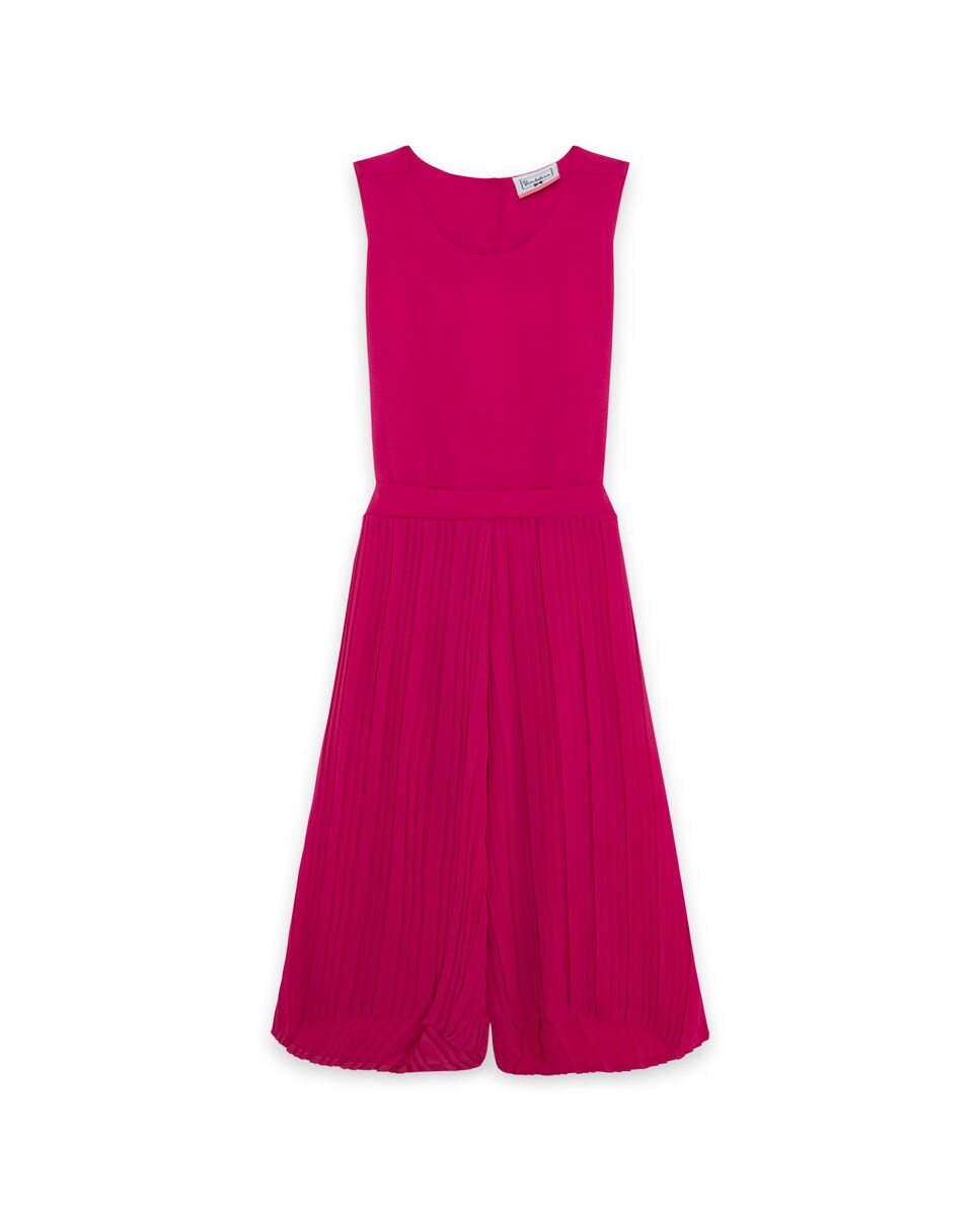 Mono de niña en rosa fucsia con perneras plisadas · Canada House · El