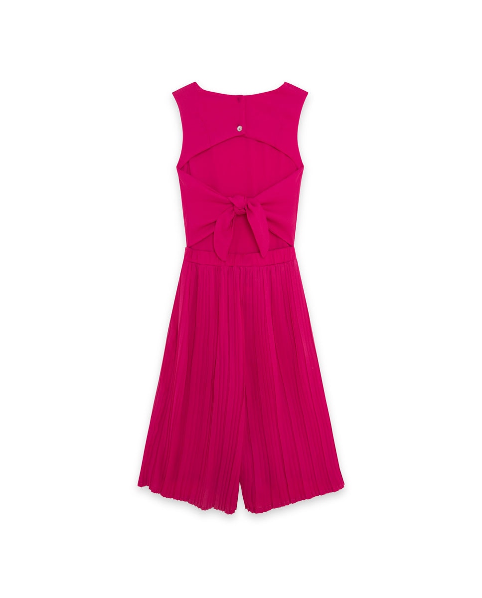 Mono de niña en rosa fucsia con perneras plisadas · Canada House · El