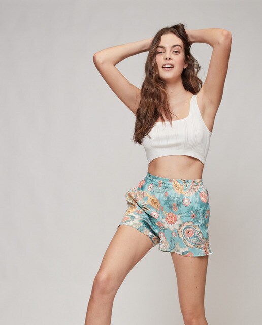Pantalón corto de pijama de mujer fluido estampado · Gisela · El Corte  Inglés