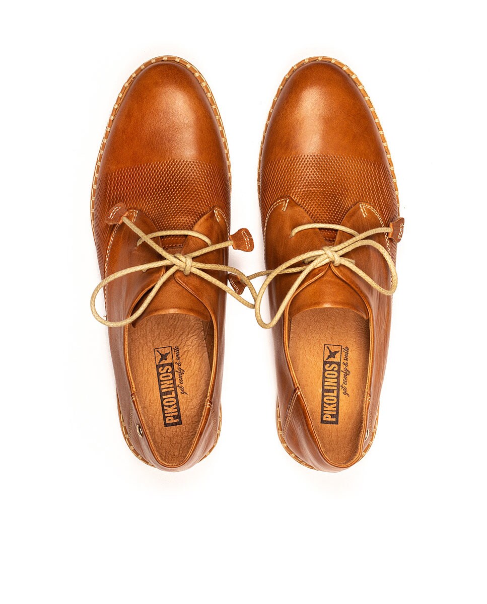 Zapatos de cordones de mujer Pikolinos de piel en color marrón claro · Pikolinos · El Corte Inglés