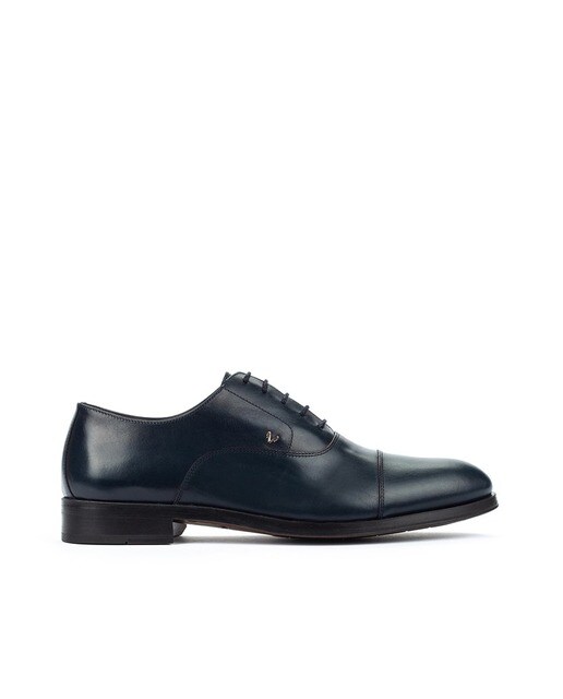 Zapatos de cordones de hombre de piel en color azul marino · Martinelli ·  El Corte Inglés