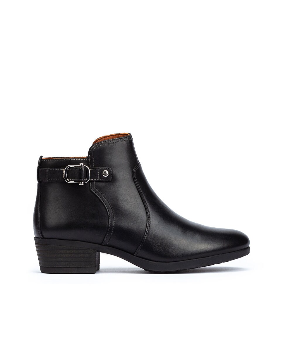 Botines de mujer Pikolinos de piel con cremallera en color negro · Pikolinos  · El Corte Inglés
