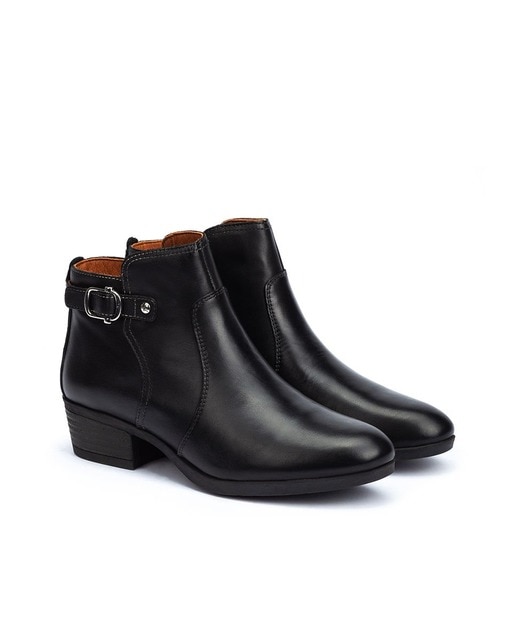 Botines de mujer Pikolinos de piel con cremallera en color negro · Pikolinos  · El Corte Inglés
