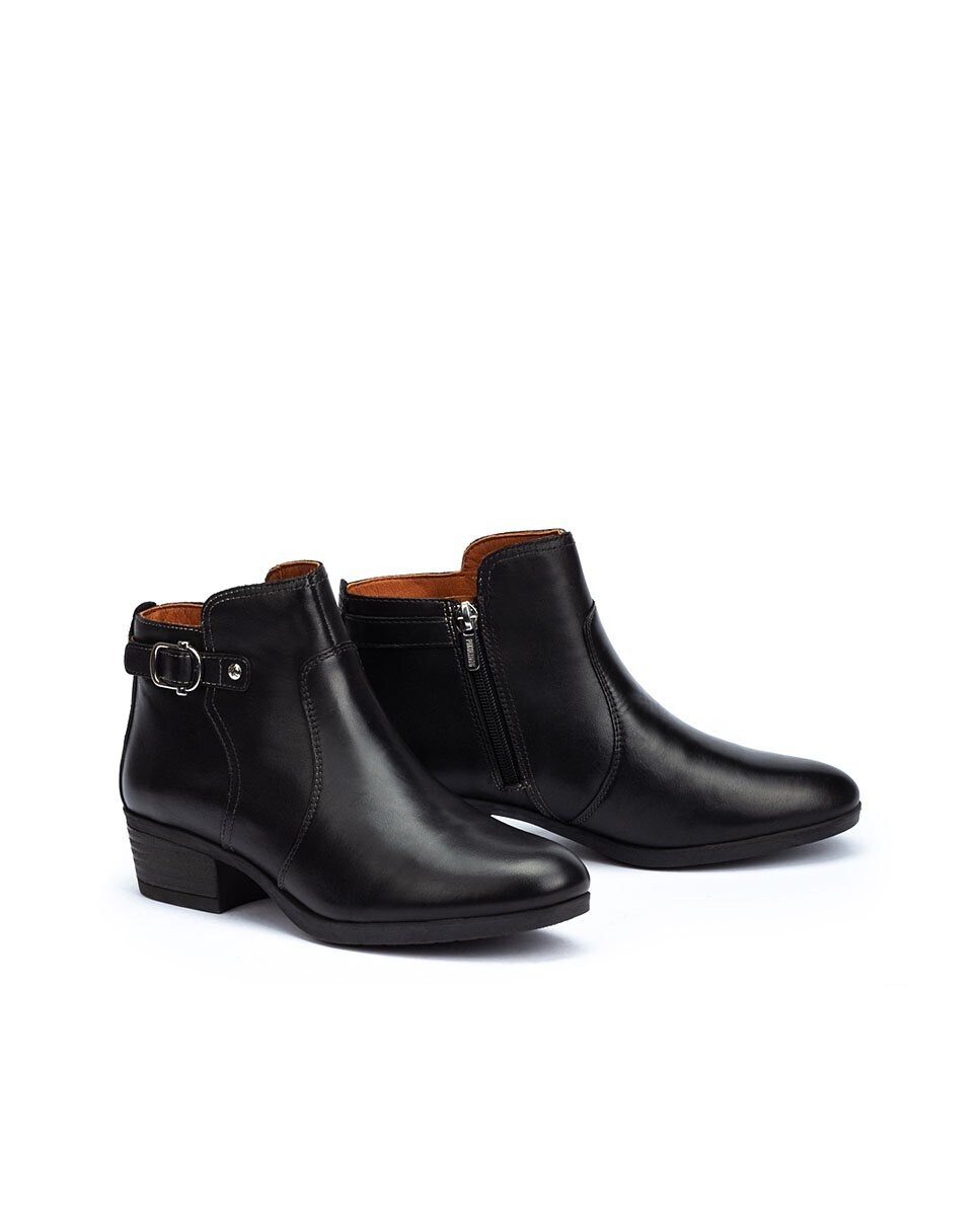 Botines de mujer Pikolinos de piel con cremallera en color negro · Pikolinos  · El Corte Inglés
