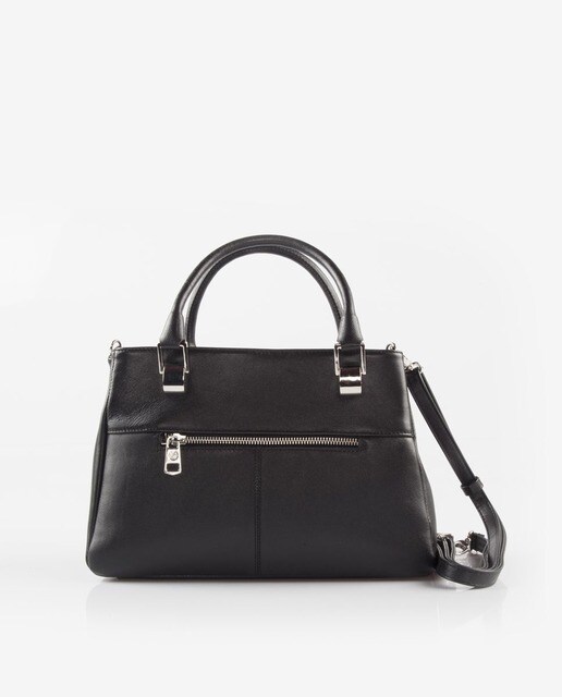 Bolso de mano Laura Valle en piel color negro · Laura Valle · El Corte  Inglés