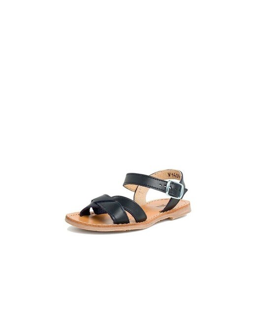 Sandalias de bebé niña de piel cruzada en azul marino · Pisamonas · El  Corte Inglés
