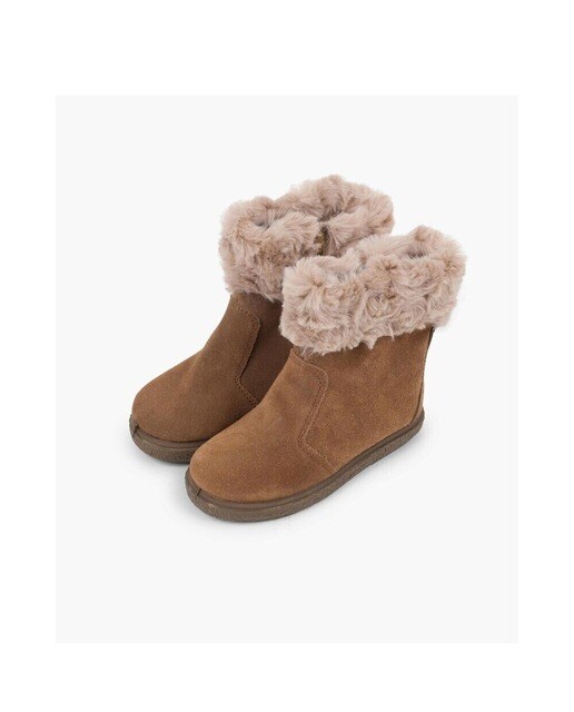 Botas de niña de piel en topo · Pisamonas · El Corte Inglés