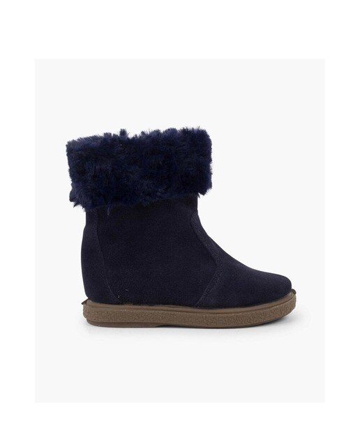 Botas de bebé niña de piel en azul marino · Pisamonas · El Corte Inglés