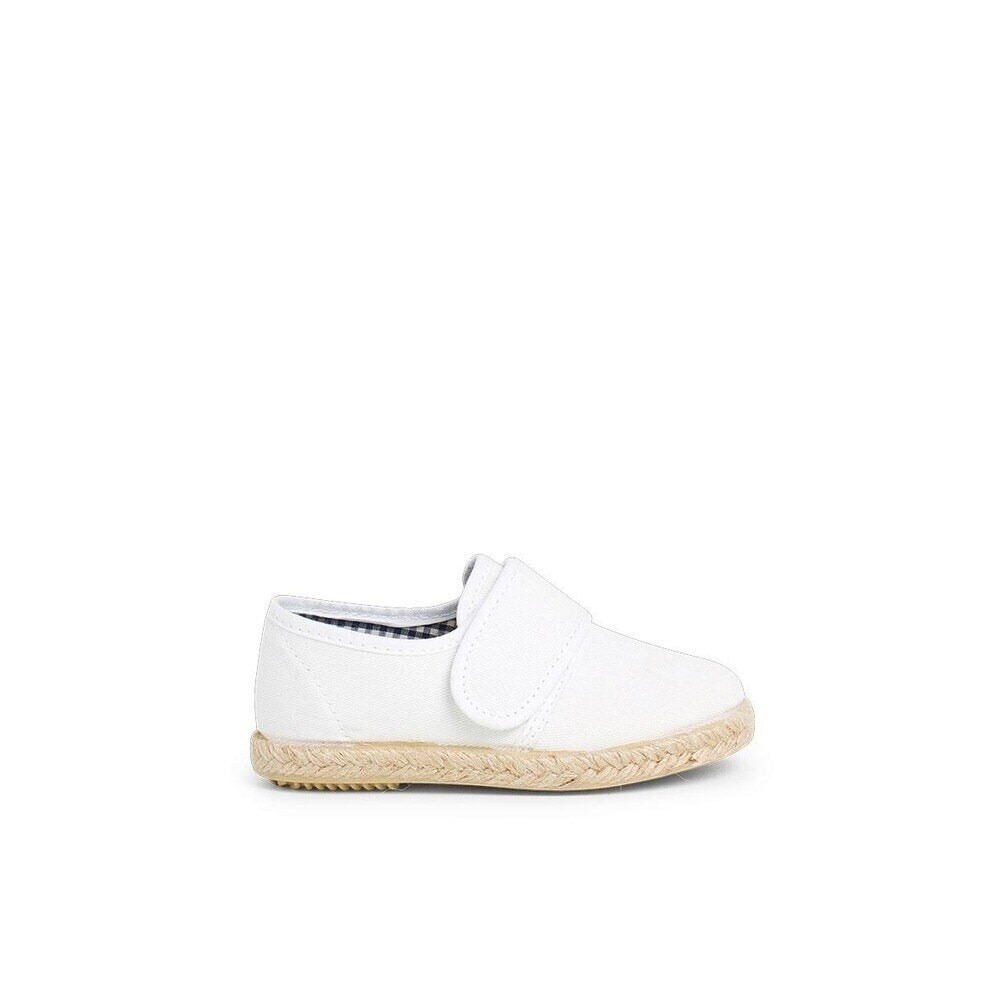 Sapatos estilo inglês de bebés com sola alpercatas em branco Branco-1