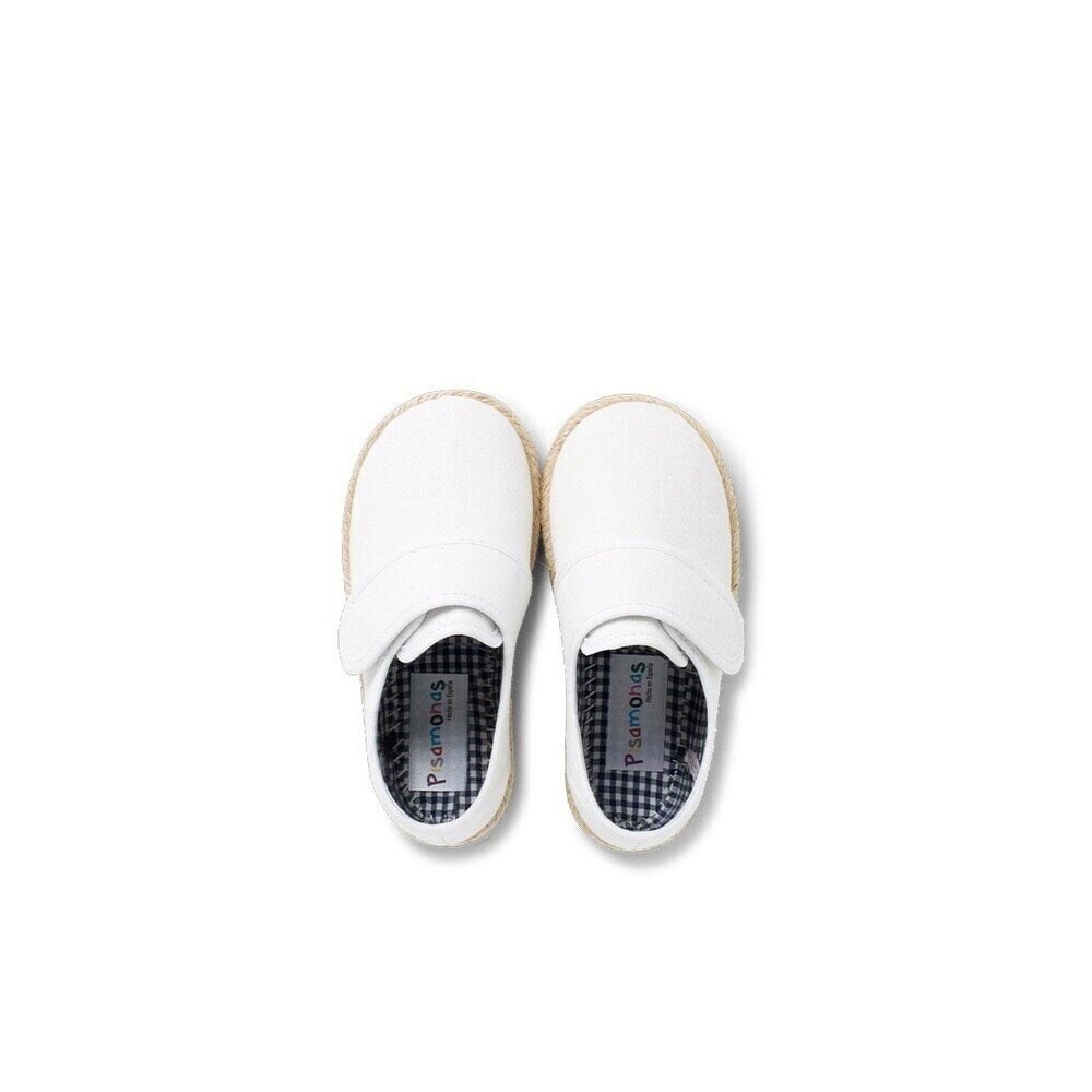 Sapatos estilo inglês de bebés com sola alpercatas em branco Branco-5