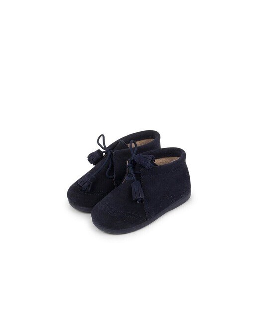 Botines de bebés de serraje en azul marino · Pisamonas · El Corte Inglés
