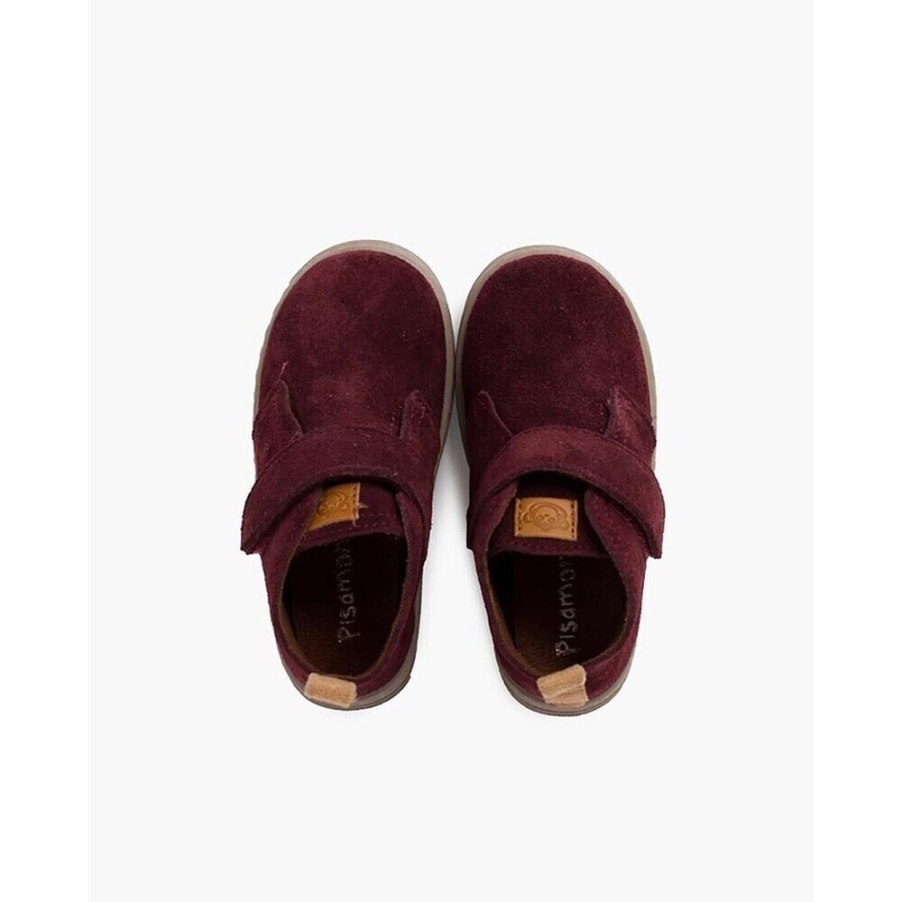 Botas de niña serraje suela sport tira - Pisamonas - Granate Granate-5