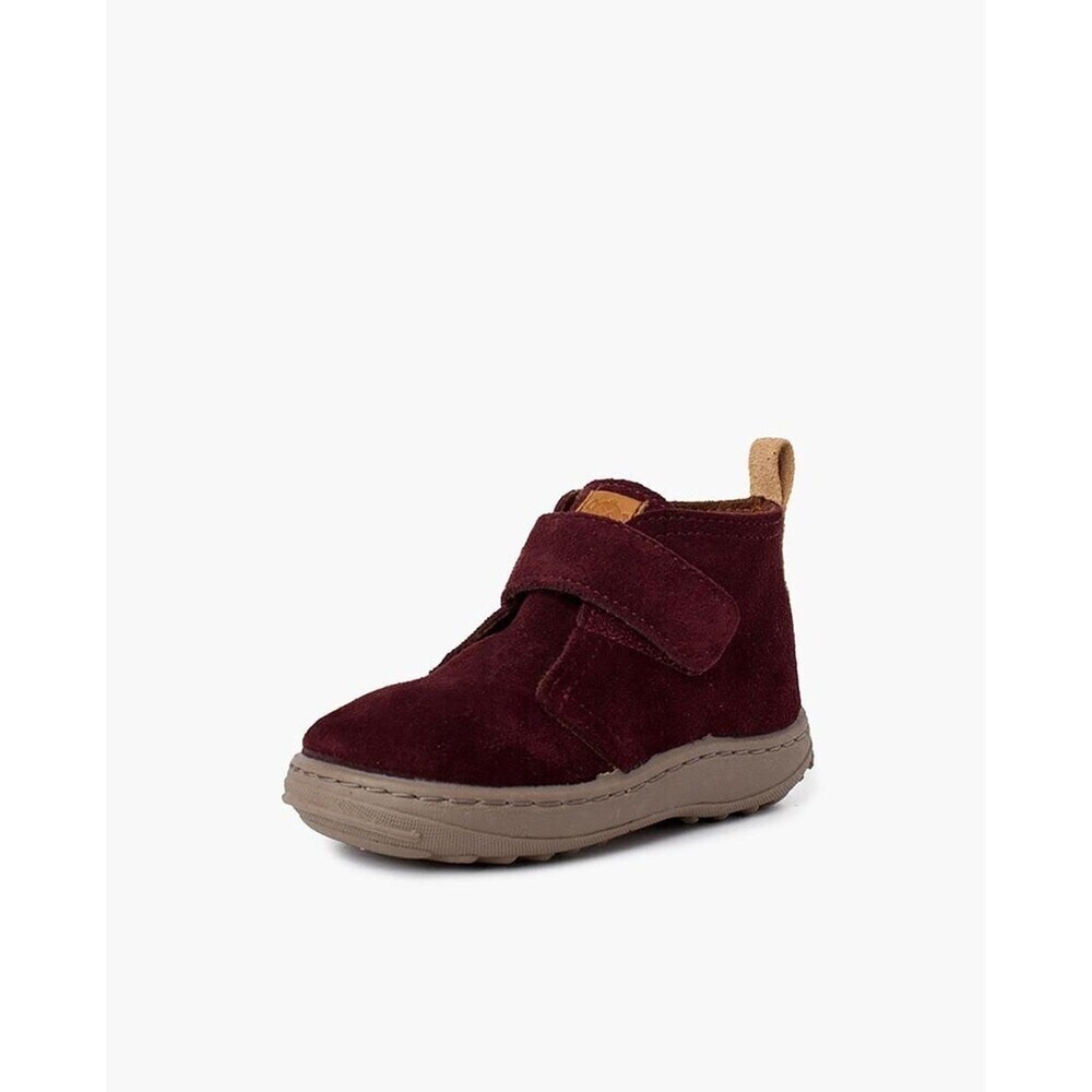 Botas de niña serraje suela sport tira - Pisamonas - Granate Granate-2