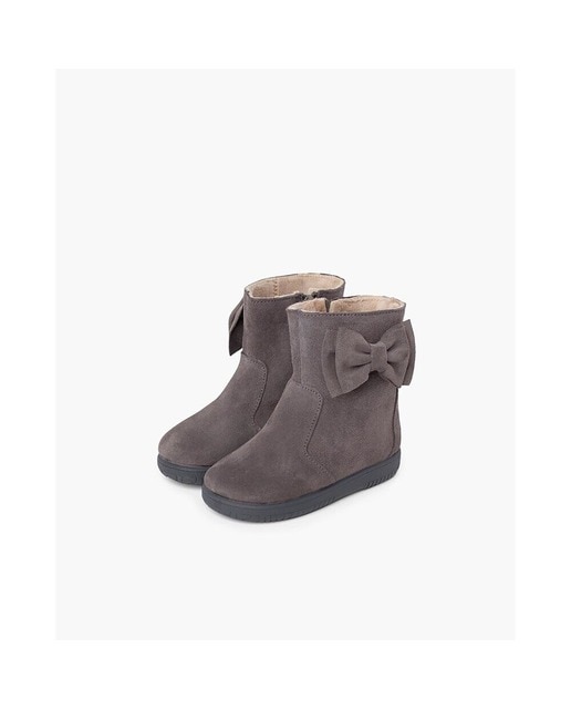 Botas de bebé niña de serraje en gris · Pisamonas · El Corte Inglés