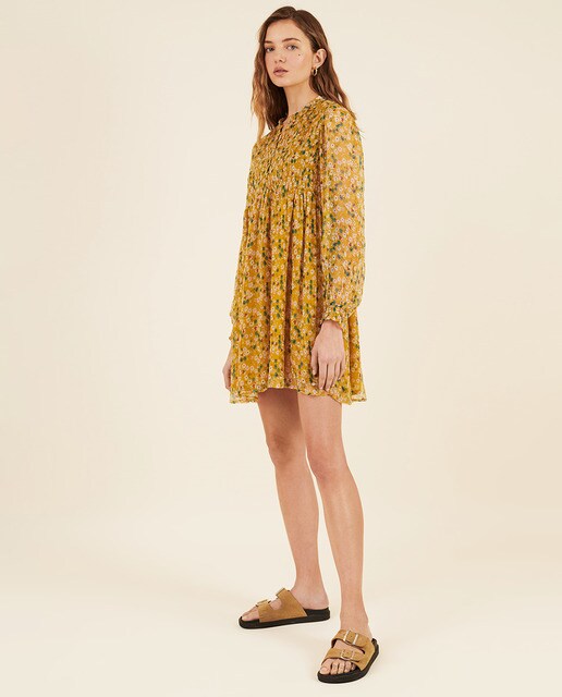 Vestido corto fluido con estampado de flores · Brownie · El Corte Inglés