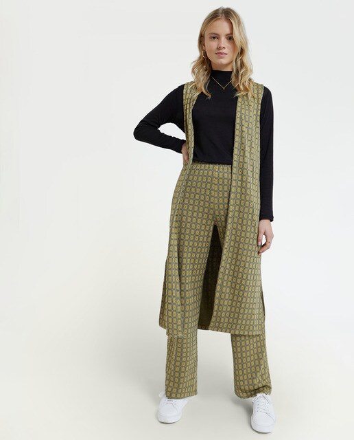 Chaleco de mujer largo con estampado · Brownie · El Corte Inglés