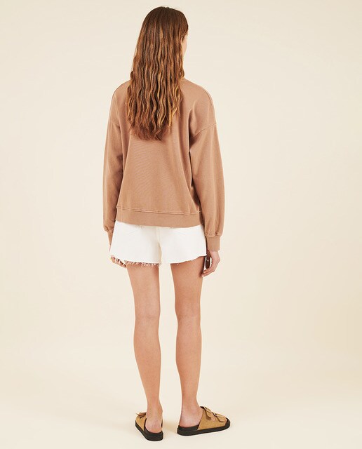 Sudadera de mujer con mensaje delantero de cuello redondo · Brownie · El  Corte Inglés