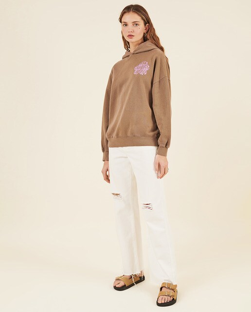 Sudadera de mujer con capucha y estampado en espalda · Brownie · El Corte  Inglés