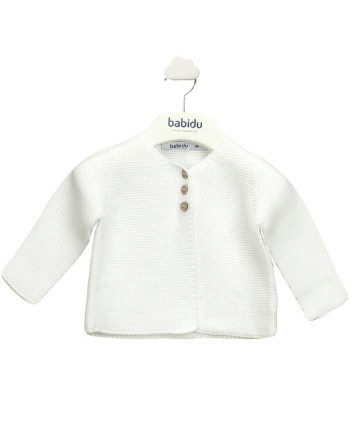 Chaqueta de bebé de cuello redondo de punto · BABIDÚ · El Corte Inglés