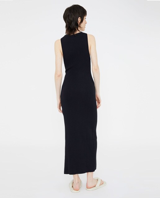 Vestido largo ajustado de punto canalé · Compañía Fantástica · El Corte  Inglés