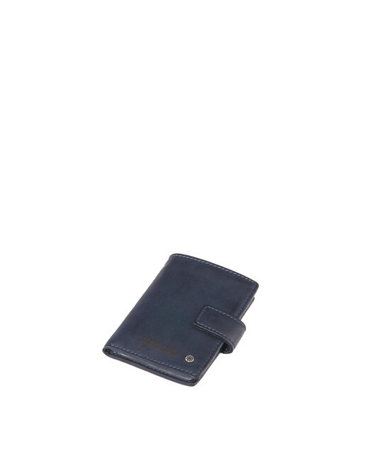 Tarjetero de hombre en piel color azul · Stamp · El Corte Inglés