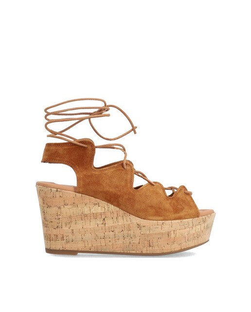 Sandalias de cuña de mujer de baby silk color marrón · Alpe · El Corte  Inglés