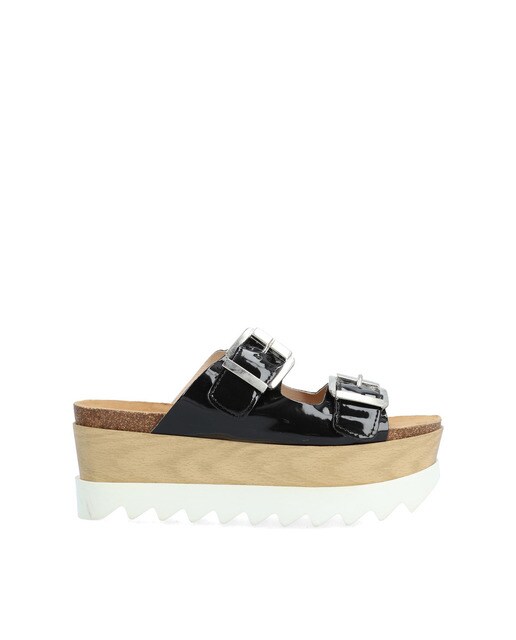 Sandalias de plataforma de mujer de piel color negro · Alpe · El Corte  Inglés