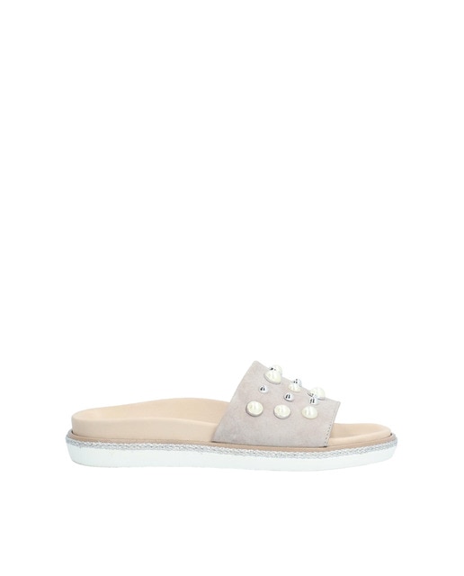 Sandalias planas de mujer de ante color gris · Alpe · El Corte Inglés