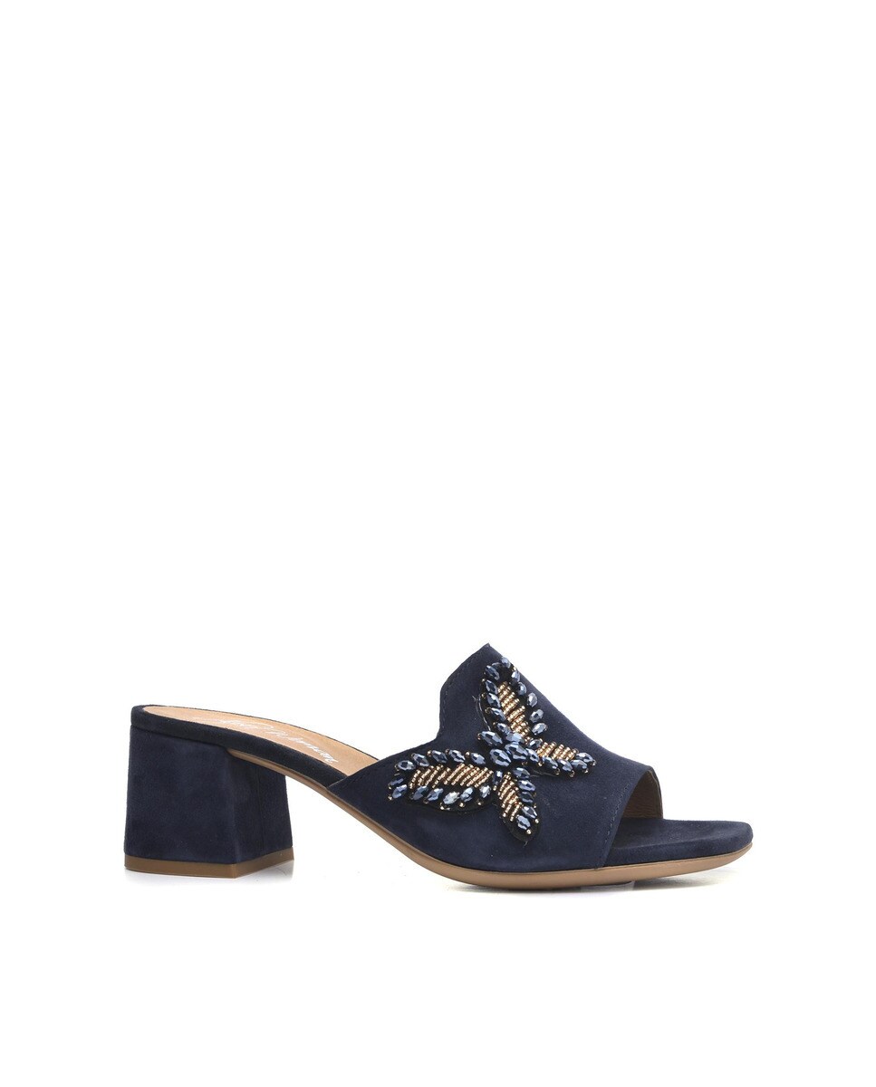 Sandalias de tacón de mujer de piel color azul · Alpe · El Corte Inglés