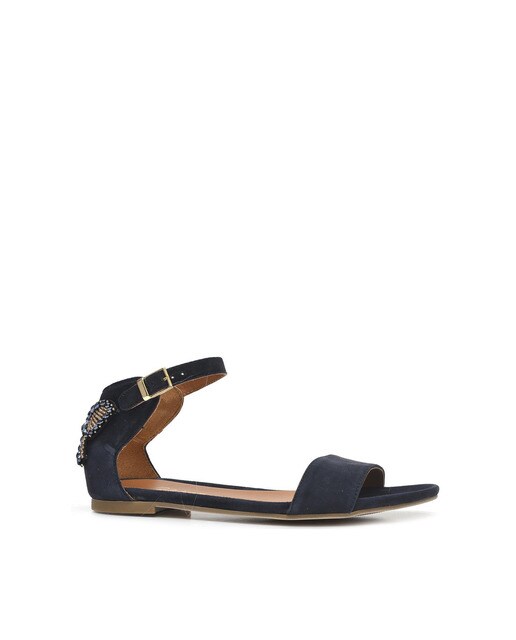 Sandalias de tacón de mujer de piel color azul · Alpe · El Corte Inglés