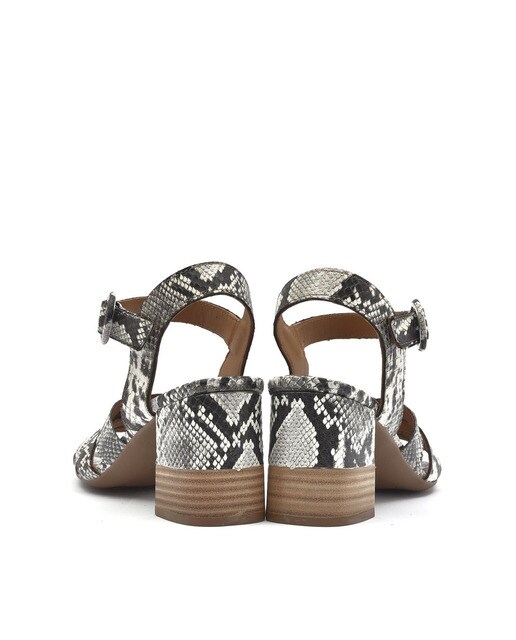 Sandalias de tacón de mujer de piel estampada · Alpe · El Corte Inglés