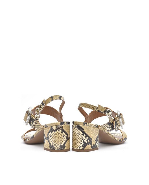 Sandalias de tacón de mujer de piel color natural · Alpe · El Corte Inglés