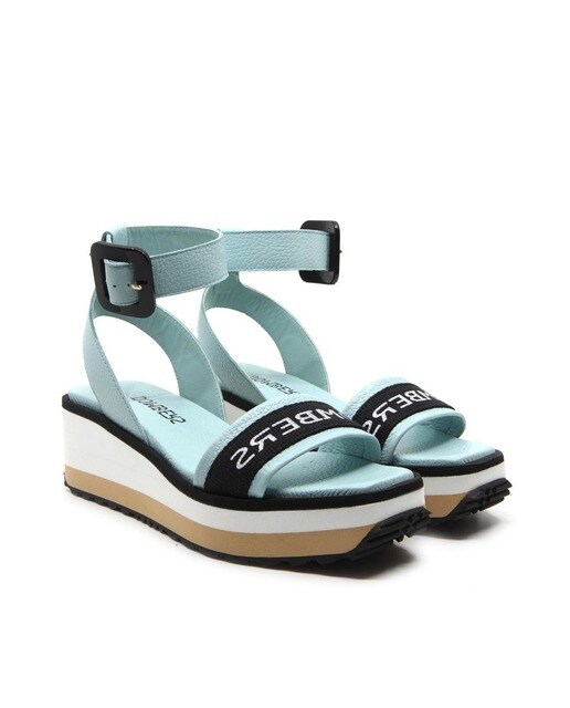 Sandalias de plataforma de mujer con hebilla en verde agua · Dombers · El  Corte Inglés