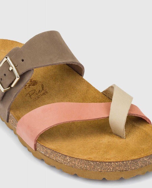 Sandalias planas de mujer de piel multicolor · Yokono · El Corte Inglés
