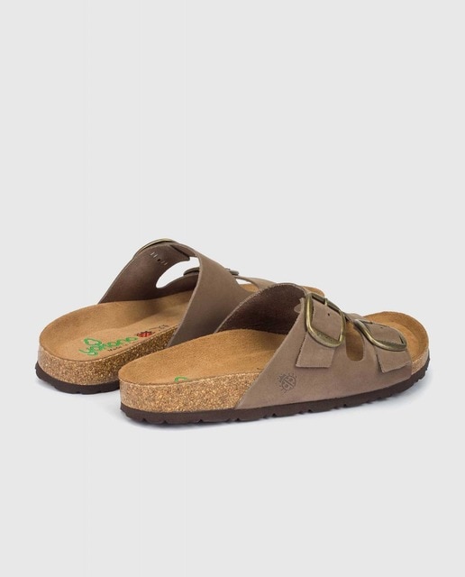 Sandalias planas de mujer de piel en marrón · Yokono · El Corte Inglés
