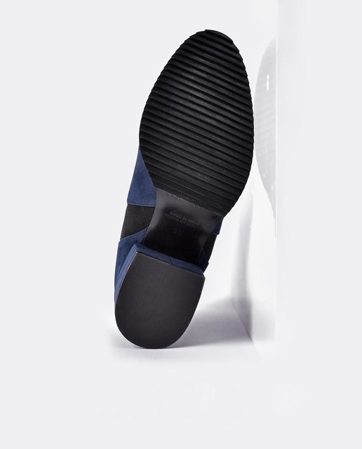 Botines de mujer Cuplé en color azul con elástico lateral · Cuplé · El  Corte Inglés