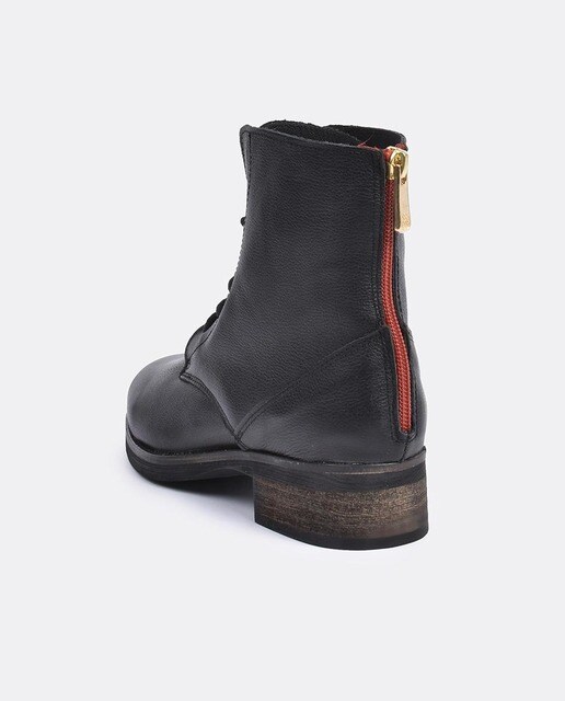 Botines de mujer Cuplé estilo militar en piel negro · Cuplé · El Corte  Inglés