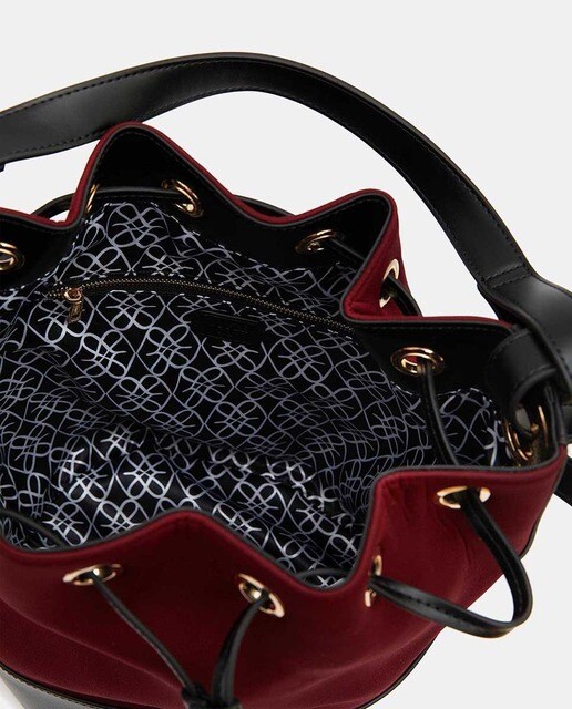 Bolso de hombro Cuplé estilo cubo en burdeos · Cuplé · El Corte Inglés