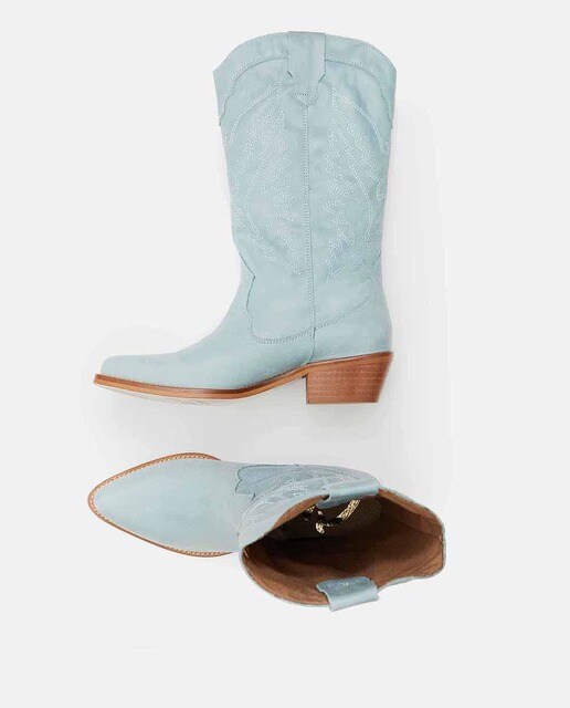 Botas de mujer cowboy de napa azul · Cuplé · El Corte Inglés